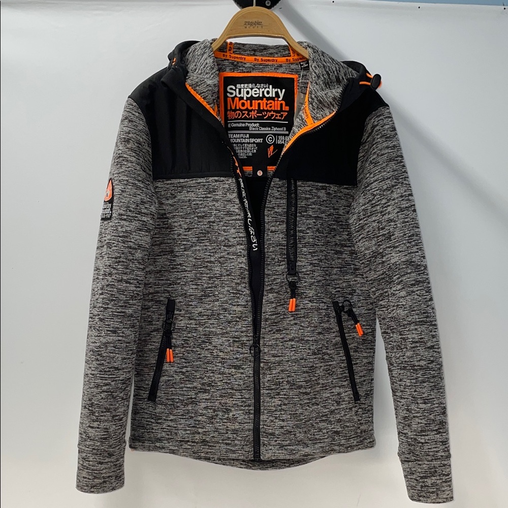 SUPERDRY MENS MOUNTAIN TECH ZIP UP HOODIE FTL-03-160